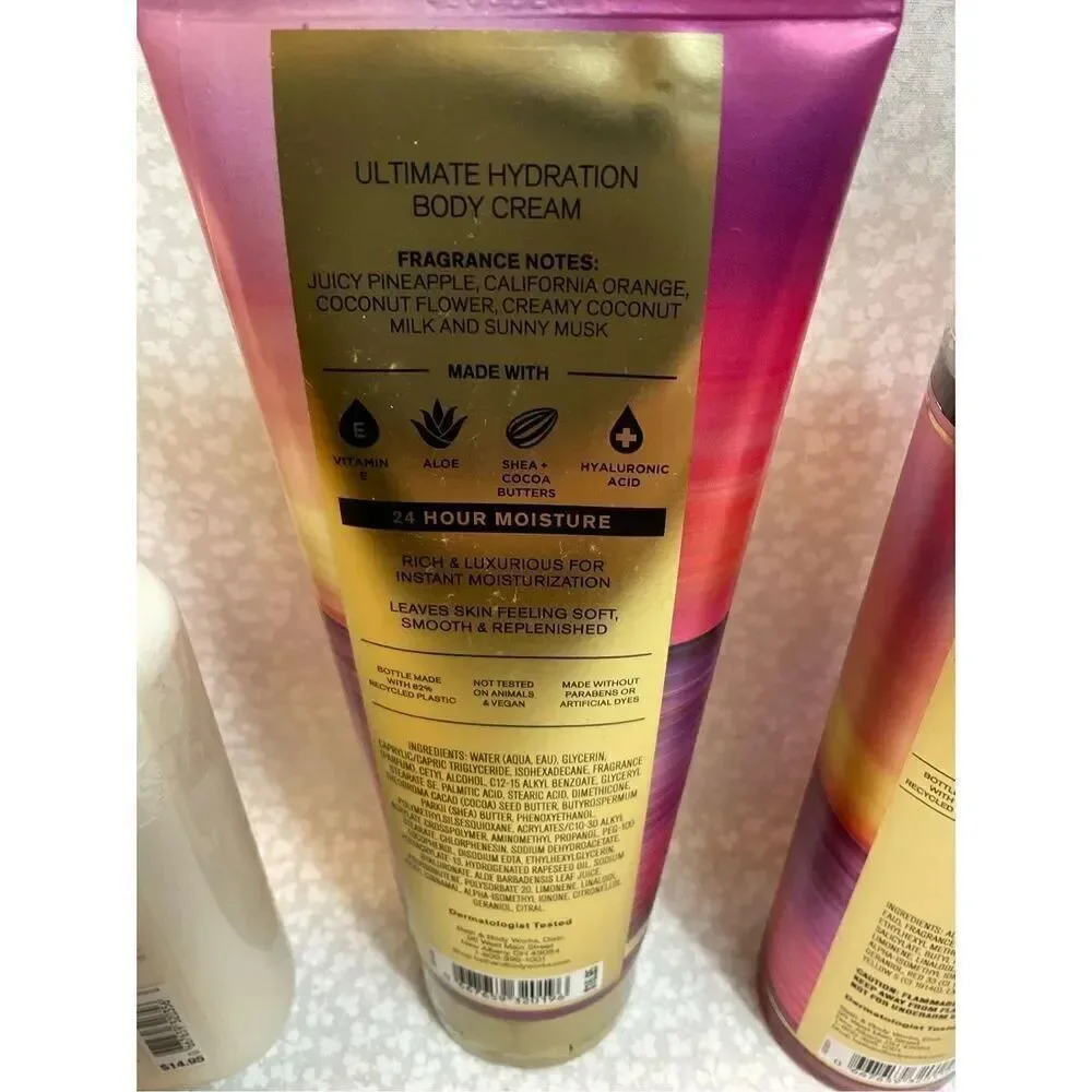 Bath and Body WorkS MALIBU HEAT 4PC Set